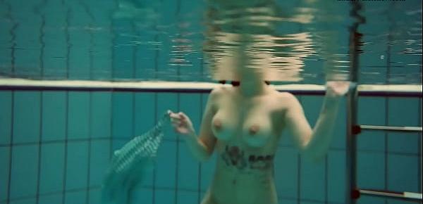  Biggest floating tits of Dashka underwater